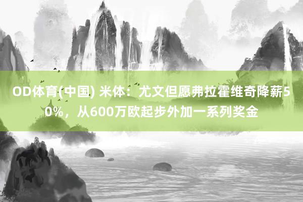 OD体育(中国) 米体：尤文但愿弗拉霍维奇降薪50%，从600万欧起步外加一系列奖金