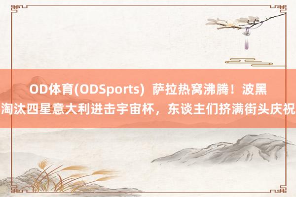 OD体育(ODSports)  萨拉热窝沸腾！波黑淘汰四星意大利进击宇宙杯，<a href=