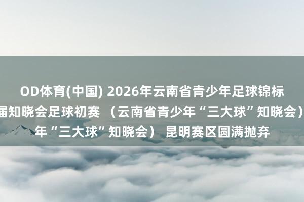 OD体育(中国) 2026年云南省青少年足球锦标赛暨 云南省第十七届知晓会足球初赛 （云南省青少年“三大球”知晓会） 昆明赛区圆满抛弃