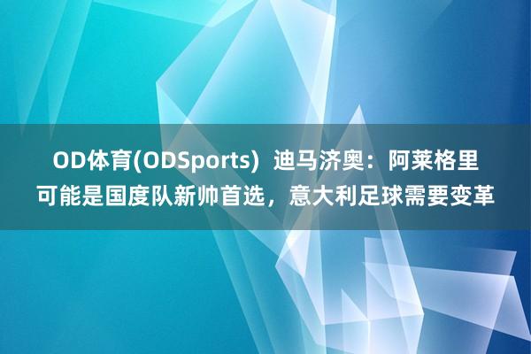 OD体育(ODSports)  迪马济奥：阿莱格里可能是国度队新帅首选，意大利足球需要变革