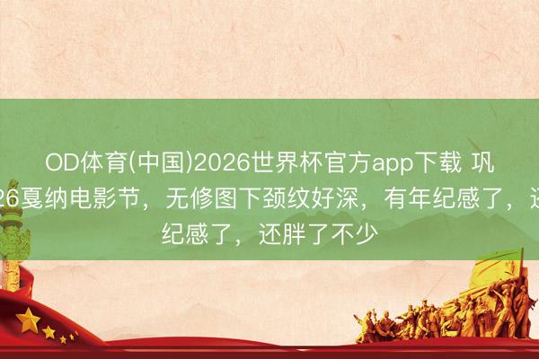 OD体育(中国)2026世界杯官方app下载 巩俐过问2026戛纳电影节，无修图下颈纹好深，有年纪感了，还胖了不少