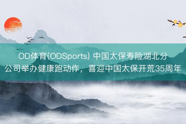 OD体育(ODSports) 中国太保寿险湖北分公司举办健康跑动作，喜迎中国太保开荒35周年