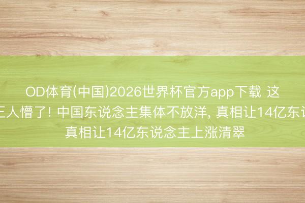 OD体育(中国)2026世界杯官方app下载 这个五一全世界王人懵了! 中国东说念主集体不放洋， 真相让14亿东说念主上涨清翠