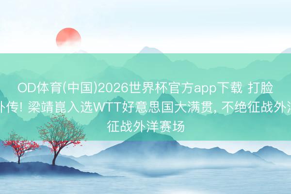 OD体育(中国)2026世界杯官方app下载 打脸退役外传! 梁靖崑入选WTT好意思国大满贯， 不绝征战外洋赛场