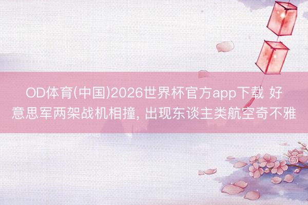 OD体育(中国)2026世界杯官方app下载 好意思军两架战