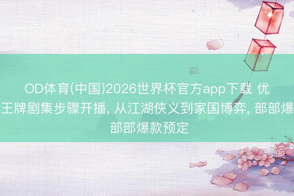 OD体育(中国)2026世界杯官方app下载 优酷年度王牌剧集步骤开播， 从江湖侠义到家国博弈， 部部爆款预定