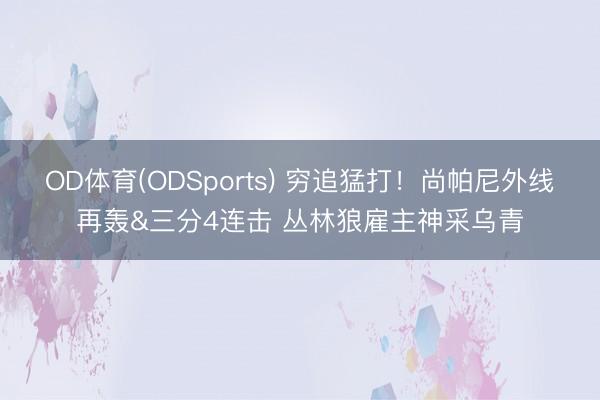 OD体育(ODSports) 穷追猛打！尚帕尼外线再轰&三分4连击 丛林狼雇主神采乌青