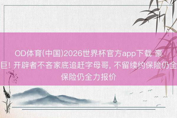 OD体育(中国)2026世界杯官方app下载 豪赌冲超巨! 开辟者不吝家底追赶字母哥， 不留续约保险仍全力报价