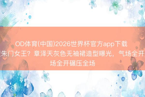 OD体育(中国)2026世界杯官方app下载 奶茶妹变朱门女王？章泽天灰色无袖裙造型曝光，气场全开碾压全场