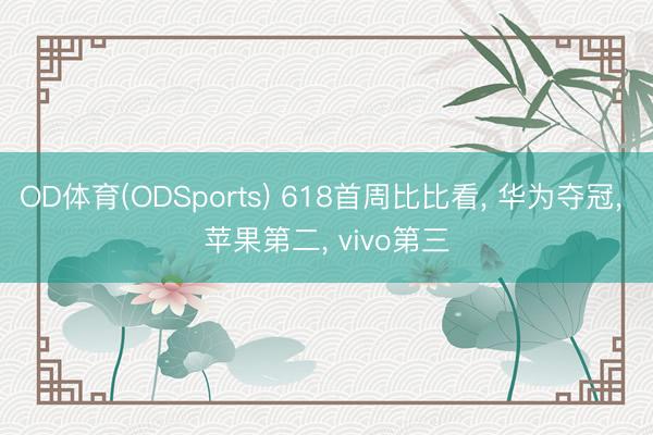 OD体育(ODSports) 618首周比比看， 华为夺冠， 苹果第二， vivo第三